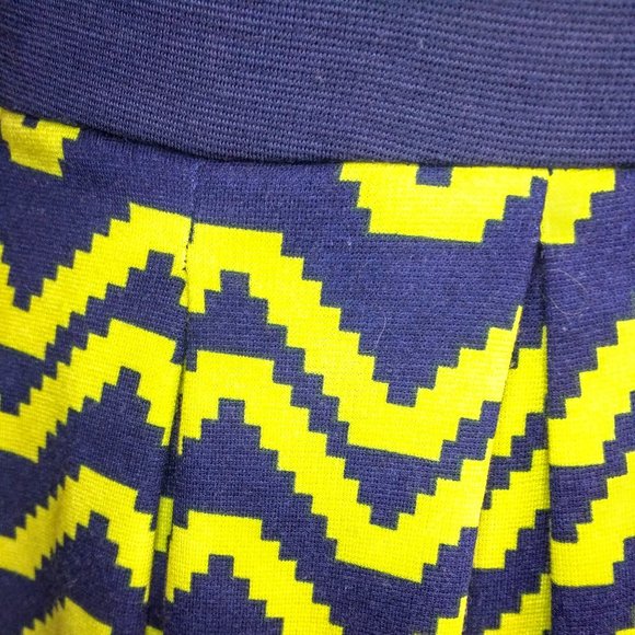 Xhilaration navy and yellow dress size M - Picture 3 of 3